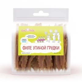 Лакомство Dog Fest филе утиной грудки с уткой, 500 г