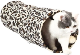 Игровой туннель Homecat для кошек, шуршащий леопард, 90 см х 25 см