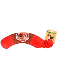 Игрушка Homepet для собак, сосиска с пищалкой, 34 см х 7 см
