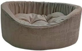 Лежак Homepet Indigo Latte для домашних животных, №3 бежево-золотистый, 57 см х 45 см х 20 см