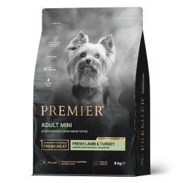 Сухой корм Premier Dog Lamb & Turkey Adult Mini для собак мелких пород, с ягненком и индейкой, 8 кг