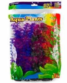Растение Penn-Plax Aqua-Plants с грузом цветное, 6 шт, 30 см