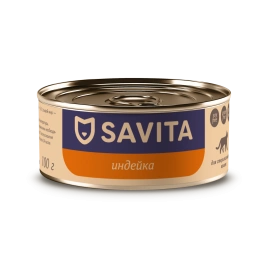 Влажный корм SAVITA Turkey для стерилизованных кошек, с индейкой, 100 г