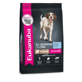 Сухой корм Eukanuba Adult Large Breed Lamb для взрослых собак крупных пород от 1 года, с ягненком, 3 кг