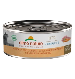 Влажный корм Almo Nature Chicken & Carrot для кошек, с курицей и морковью, 100 г