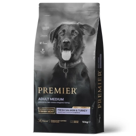 Сухой корм Premier Dog Salmon & Turkey Adult Medium для собак средних пород, с лососем и индейкой, 10 кг