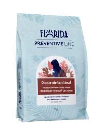 Сухой корм FLORIDA Gastrointestinal для кошек для поддержание здоровья пищеварительной системы, 7 кг