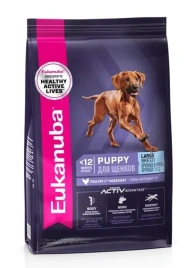 Сухой корм Eukanuba Puppy Large Breed для щенков крупных и очень крупных пород, с птицей, 3 кг