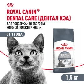 Сухой корм Royal Canin Dental Care для кошек, 1,5 кг