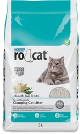 Наполнитель Ro Cat для кошачьего туалета, комкующийся без пыли, с ароматом марсельского мыла, 5 л