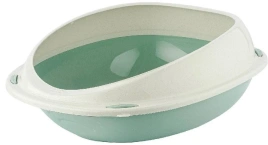 Туалет Georplast Shuttle Corner для кошек, угловой с бортом, 58 см х 48 см х 20.5 см