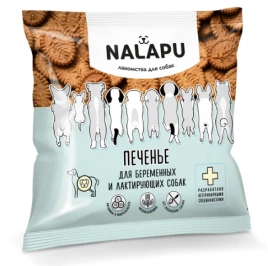 Лакомство Nalapu печенье для собак, для обучения, 115 г
