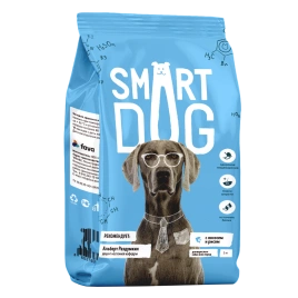 Сухой корм Smart Dog Salmon & Vegetables для взрослых собак всех пород, с лососем и овощами, 3 кг