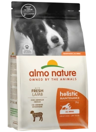 Сухой корм Almo Nature Lamb & Rice для взрослых собак со свежим ягненком и коричневым рисом, 2 кг