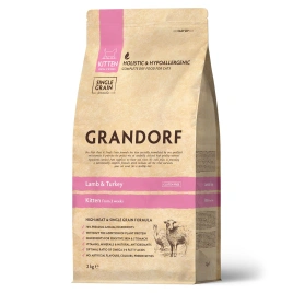 Сухой корм Grandorf Lamb & Turkey Kitten для котят, 2 кг