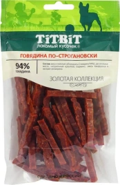Лакомство Titbit Золотая коллекция говядина по-строгановски для собак, 80 г