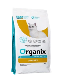 Сухой корм Organix Preventive Line Urinary для кошек профилактика образования мочевых камней, 7 кг