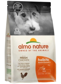 Сухой корм Almo Nature Chicken & Rice для взрослых собак малых пород со свежей курицей и коричневым рисом, 2 кг