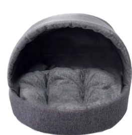 Домик Homepet для домашних животных, Жаккард Melange №1 эстрада графит, 38 см х 35 см х 27 см