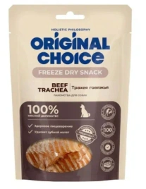 Лакомство ORIGINAL CHOICE для собак, трахея говяжья, 50 г