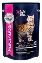 Влажный корм Eukanuba Top Condition Rabbit для взрослых кошек, с кроликом, 85 г