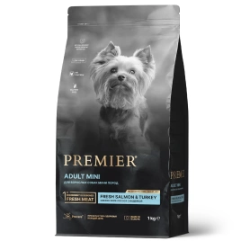 Сухой корм Premier Dog Salmon & Turkey Adult Mini для собак мелких пород, с лососем и индейкой, 1 кг