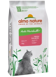 Сухой корм Almo Nature Hairball Salmon для взрослых кошек со свежим, с лососем, 12 кг