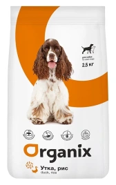 Сухой корм Organix Puppy Weight Control Adult контроль веса Duck & Rice для собак, с уткой и рисом, 2,5 кг