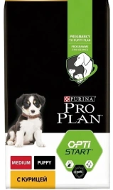 Сухой корм PRO PLAN Chicken для щенков средних пород, с высоким содержанием курицы, 18 кг