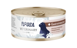 Влажный корм FLORIDA Veterinary диетический Gastrointestinal для взрослых кошек при расстройствах пищеварения, 100 г