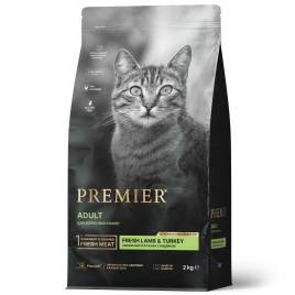 Сухой корм Premier Cat Lamb & Turkey Adult для взрослых кошек, с ягненком и индейкой, 2 кг