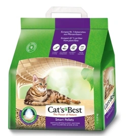Наполнитель Cat`s Best Smart Pellet для кошачьих туалетов, древесный, 5 л