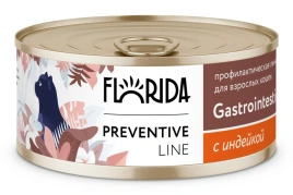 Влажный корм FLORIDA Gastrointestinal Turkey для кошек при расстройствах пищеварения, с индейкой, 100 г