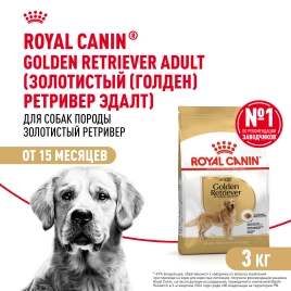 Сухой корм Royal Canin Golden Retriever Adult для собак, 3 кг