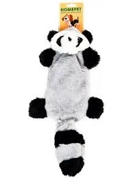 Игрушка Homepet для собак, енот с пищалкой и шуршащим эффектом плюш, 39 см х 17 см