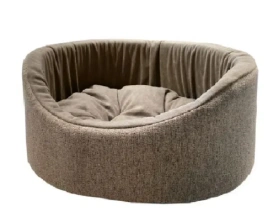 Лежак Homepet для домашних животных, Жаккард Rosy grey №1 розово-серый, 43 см х 38 см х 15 см