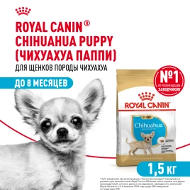 Сухой корм Royal Canin Chihuahua Puppy для щенков породы чихуахуа, 1,5 кг