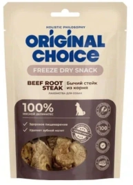 Лакомство ORIGINAL CHOICE для собак, бычий стейк из корня, 55 г