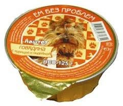 Влажный корм Ем Без Проблем Beef, Chicken & Turkey для собак, говядина с курицей и индейкой ламистер, 125 г