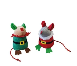 Игрушка NOBBY для кошек, Мышка Santa, дисплей, 36 шт, 8,5 см