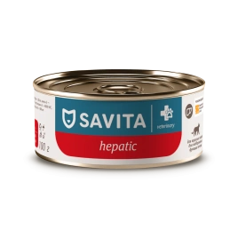 Влажный корм SAVITA Preventive Line Hepatiс для взрослых кошек для поддержания функции печени, 100 г