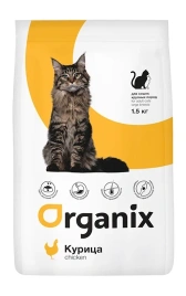 Сухой корм Organix Adult Large для кошек крупных пород, 7,5 кг