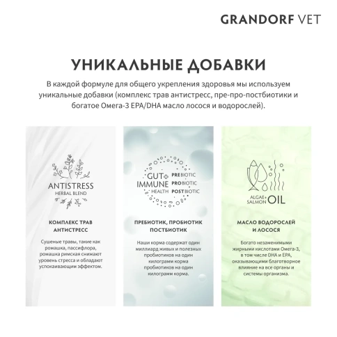 Сухой корм Grandorf Veterinary Gastrointestinal для собак при расстройствах пищеварения, 3 кг фото 5