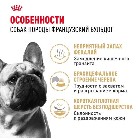Сухой корм Royal Canin French Bulldog Adult для собак, 9 кг фото 2