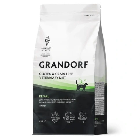 Сухой корм Grandorf Veterinary Renal для кошек при поддержании функции почек, 2 кг фото 1