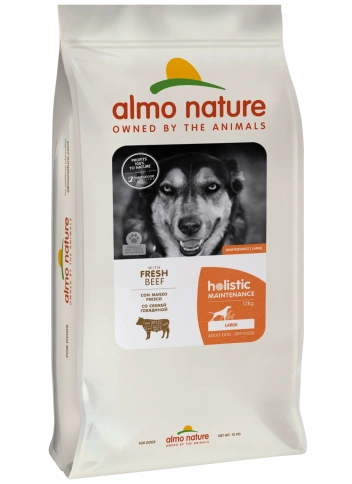 Сухой корм Almo Nature Beef & Rice для взрослых собак крупных пород со свежей говядиной и коричневым рисом, 12 кг фото 1