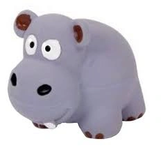 Игрушка Homepet для собак, бегемот с пищалкой латекс, 8 см фото 1