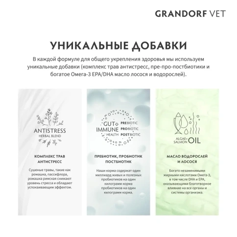 Сухой корм Grandorf Veterinary Gastrointestinal Low Fat для собак при расстройствах пищеварения, 3 кг фото 5