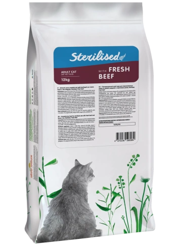 Сухой корм Almo Nature Sterilised Beef & Rice, для стерилизованных кошек со cвежей говядиной и коричневым рисом, 12 кг фото 2