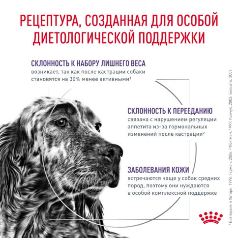 Сухой корм Royal Canin Neutered Adult Medium Dogs для стерилизованных собак средних пород, 9 кг фото 2